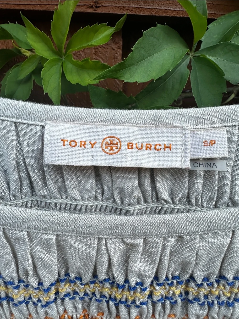 Tory Burch embroidered midi dress